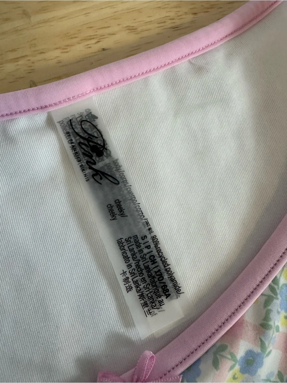 PINK X FRANKIES Collab Cottagecore Cheeky Bikini Bottom
